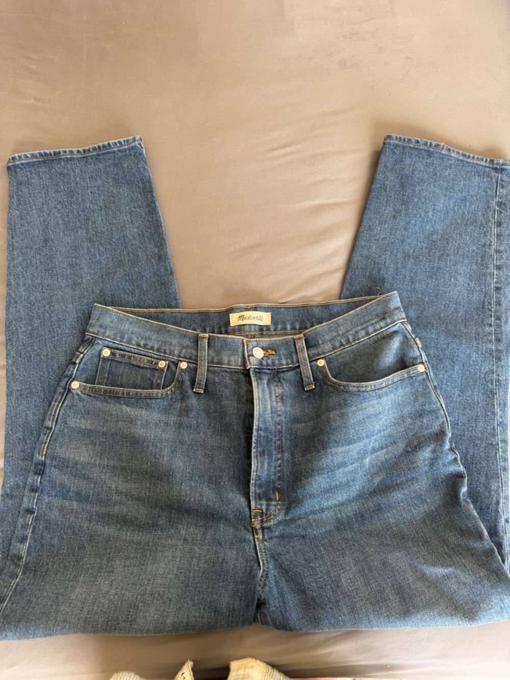 Madewell Women's Straight-Leg Jeans - Light Blue Denim
